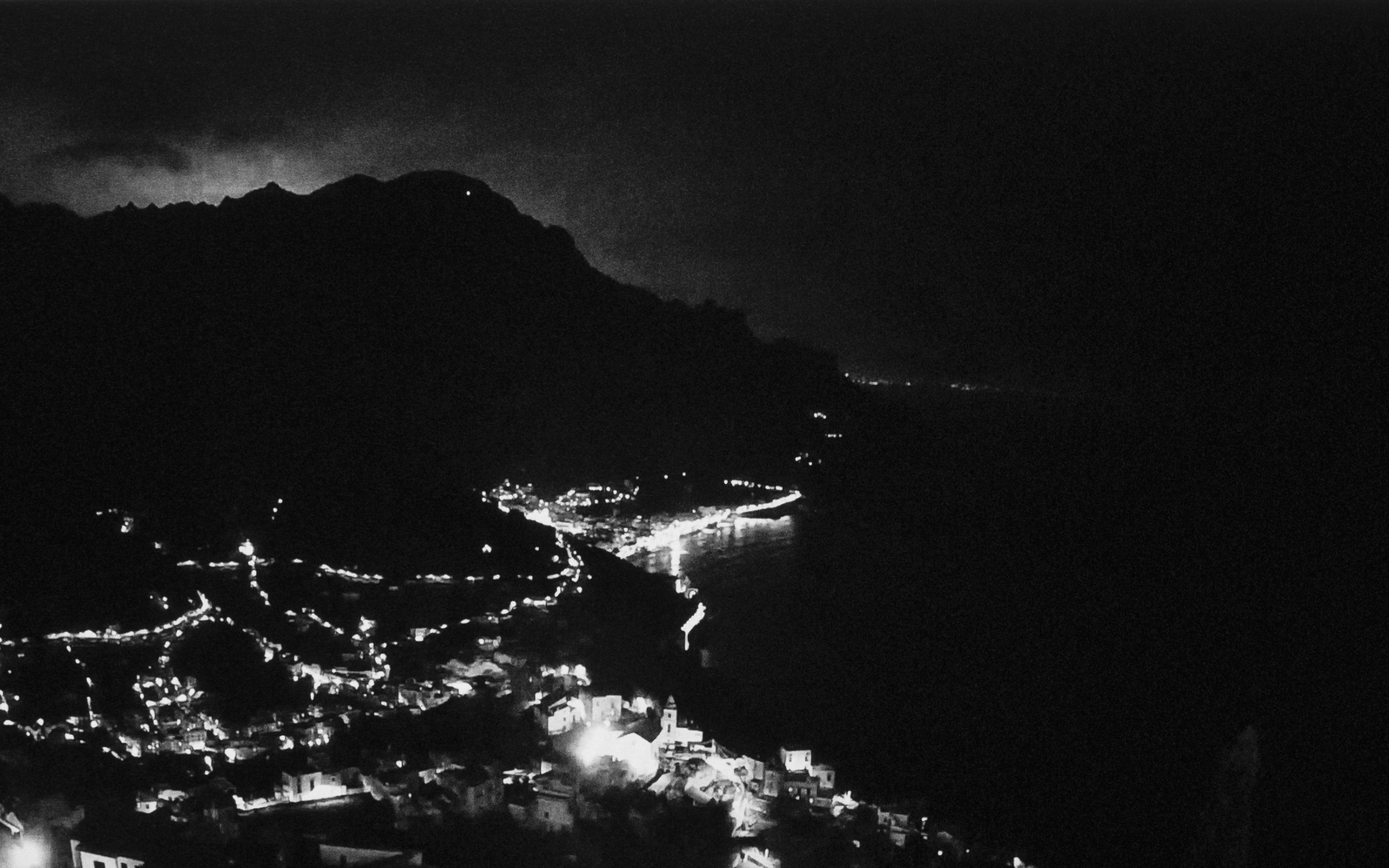 Ravello, Amalfi coast - Perched on a hilltop more than 1200 feet (~365 meters) above the Mediterranean Ravello is far removed from the crowds. Nevertheless, now it is covered by the strange darkness. Ravello, Province Salerno, March 26. 2020.